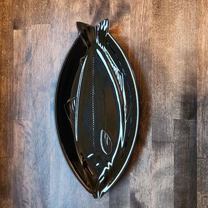Studio Nova Black Drcorative Serving fish plate/decor